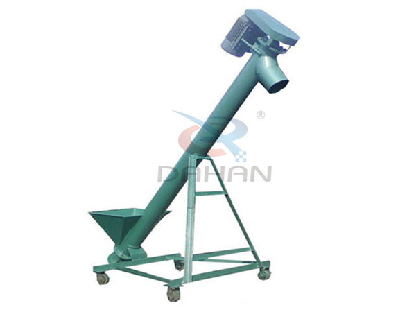 rubber particle screw conveyor