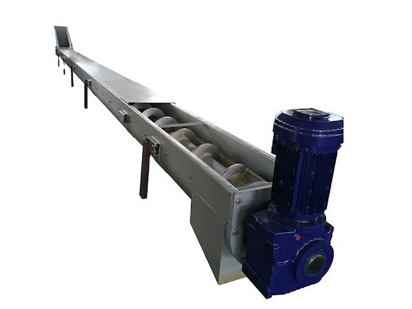 Household waste screw conveyor