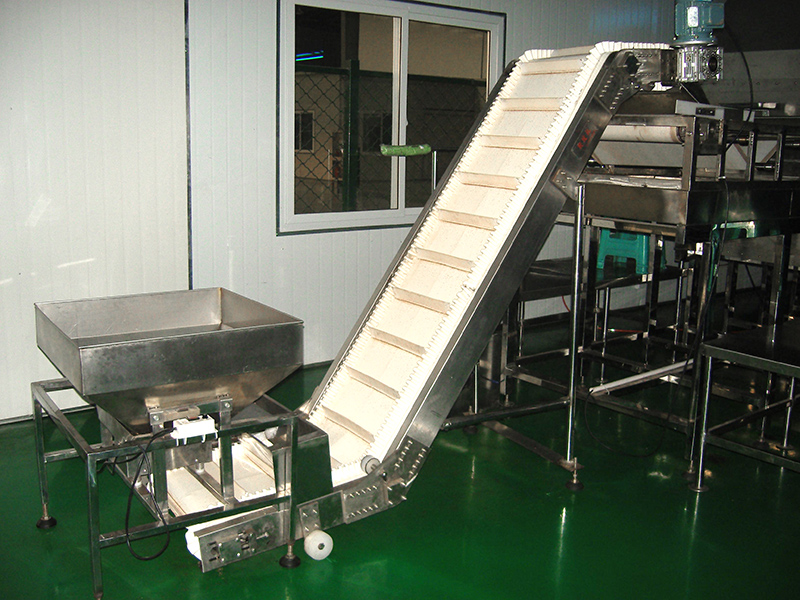 Troughed belt conveyor application