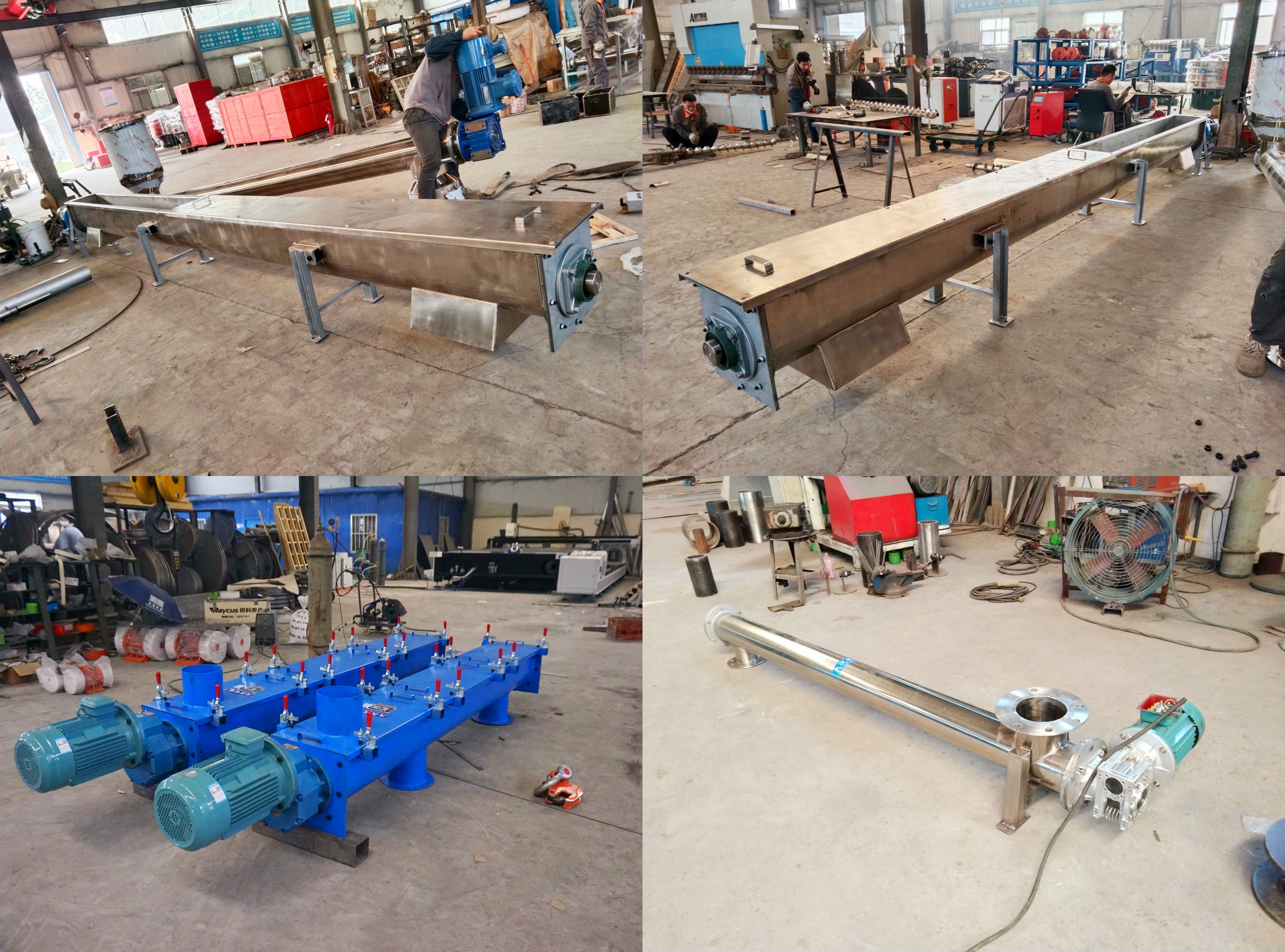Farmyard manure screw conveyor