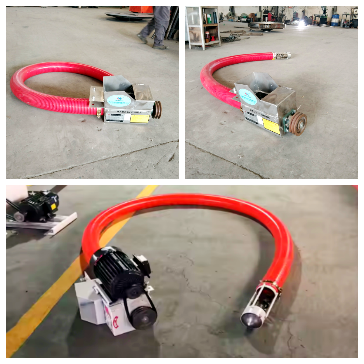 Silica grain suction machine